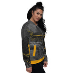 Unisex Bomber Jacket I Got No Time To Waste /BackPrint