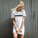 Organic cotton t-shirt dress Rollerskate