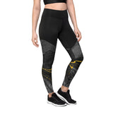 Sports Leggings Gold Marmor